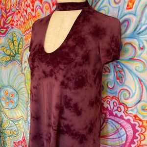 AMERICAN EAGLE Soft & Sexy Tie Dye Choker Tee XS